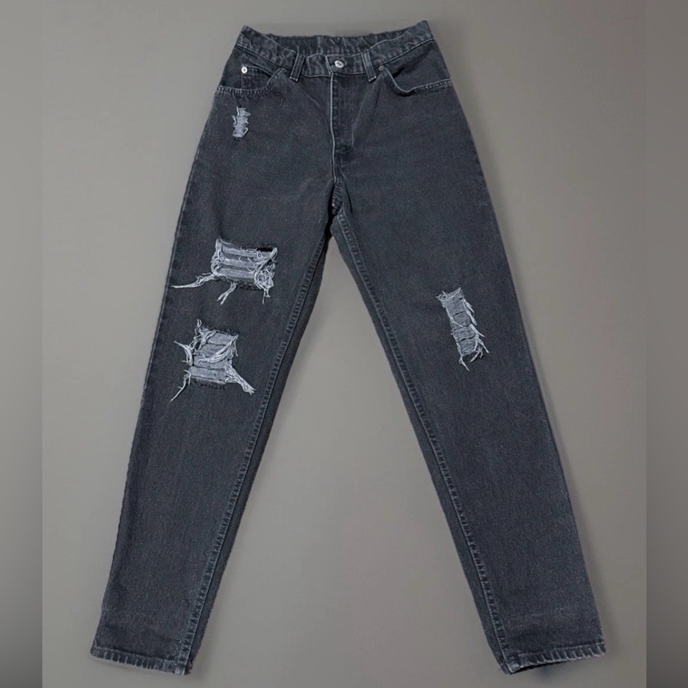 Vtg 1995 Levi’s 950 Women’s Black Jeans USA Made 90s Relaxed/Tapered Size 9/MED
